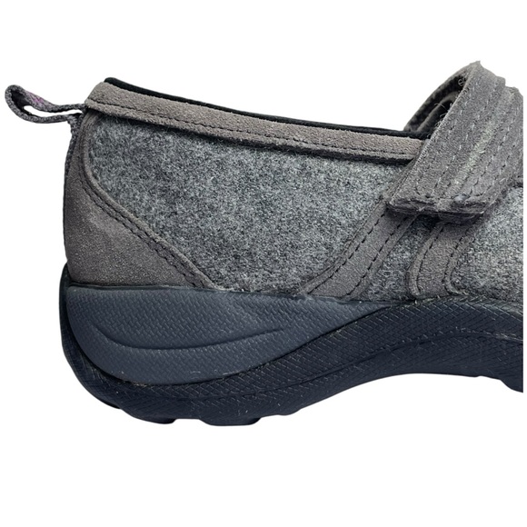 LL Bean Women's Grey Wool Mary Jane Clogs Shoes Comfort Slip Ons Sz 8.5M - Picture 9 of 15